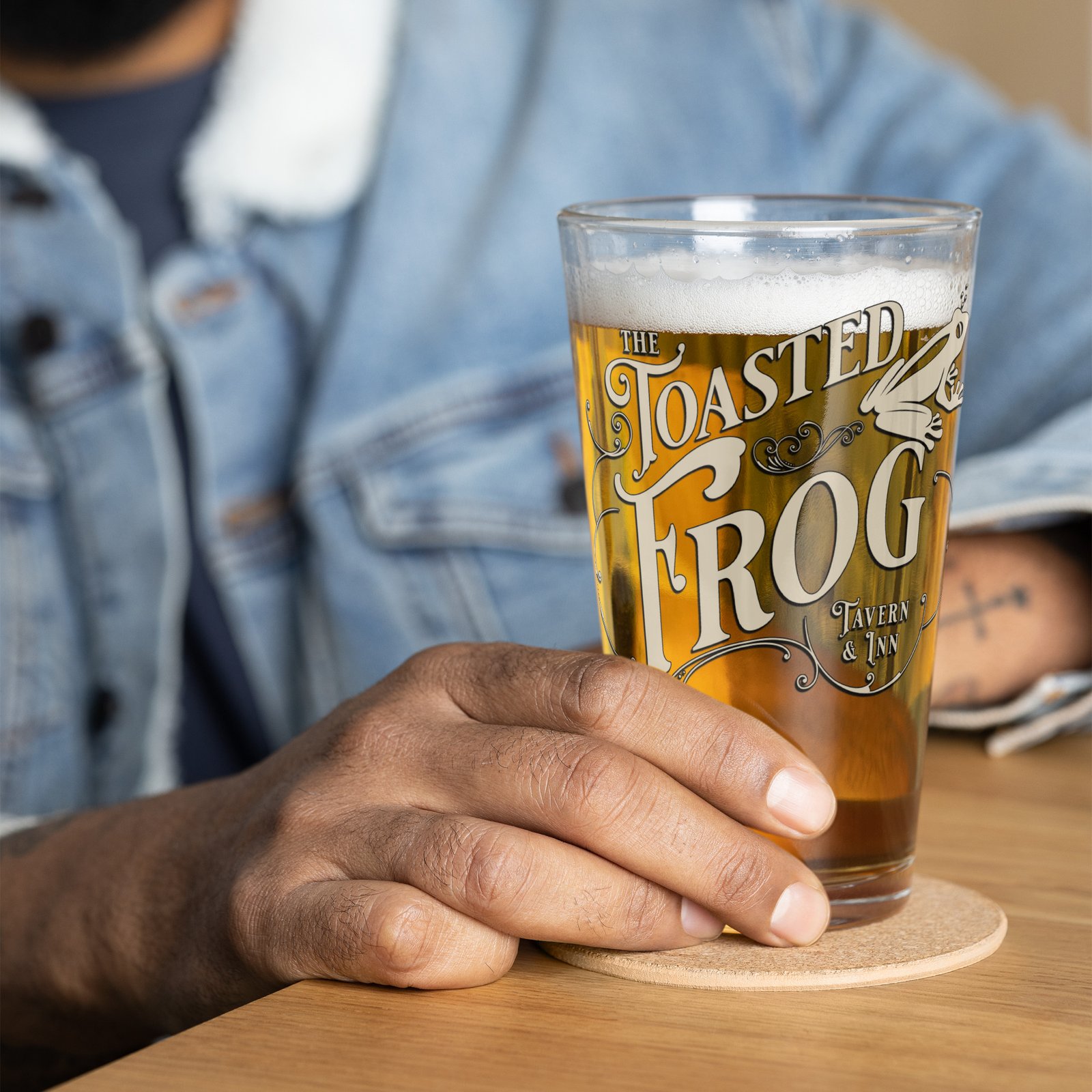 The Toasted Frog - Shaker pint glass