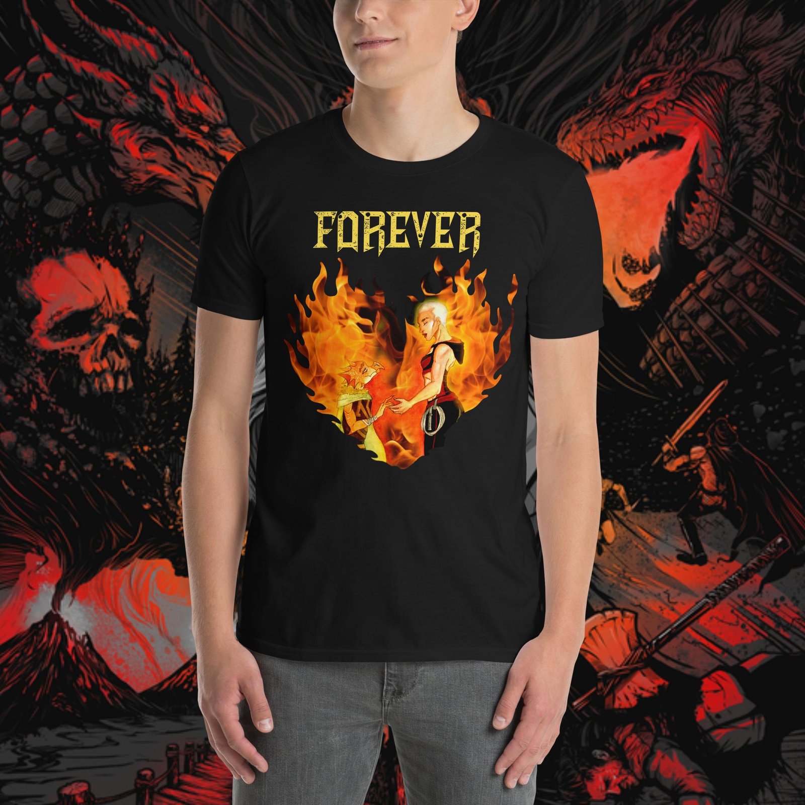 Forever Flames of Friendship - Short-Sleeve Unisex T-Shirt